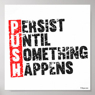 Poster Cessez de souhaiter le début faisant le rétro