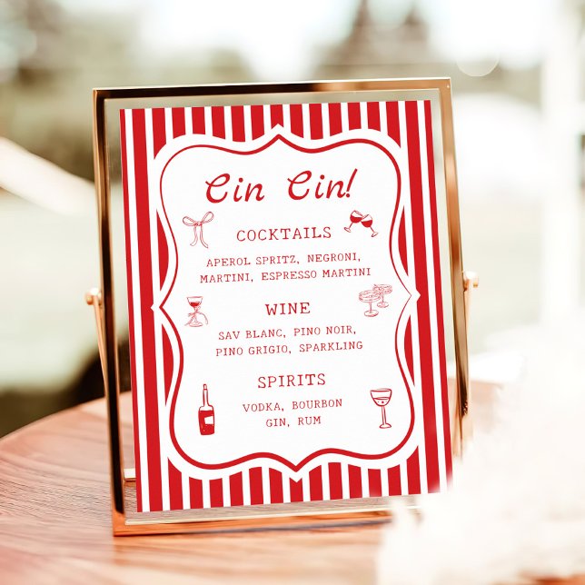 Poster C'est Amore Fête des mariées Bar (Créateur téléchargé)