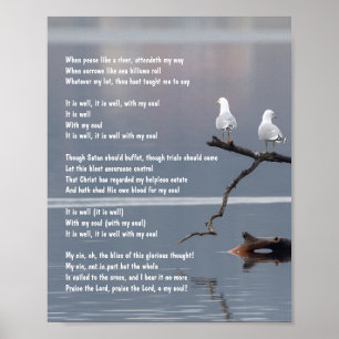 Poster C'est bien avec mon église âme Christian Hymn