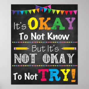 POSTER C'EST BON DE NE PAS LE SAVOIR, MAIS CE N'EST PAS B