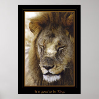 Poster "C'est bon d'être roi."