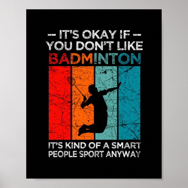 Poster C'est bon si tu n'aimes pas le badminton (Devant)