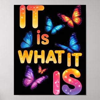 Poster C'est ce que c'est papillon citation inspirante