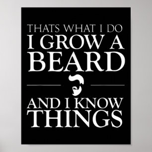 Poster Cest Ce Que Je Fais Je Fais Pousser Une Barbe Et J