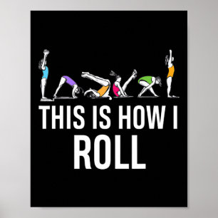 Poster C'est comme ça que je roule Funny Cheerleading Gym