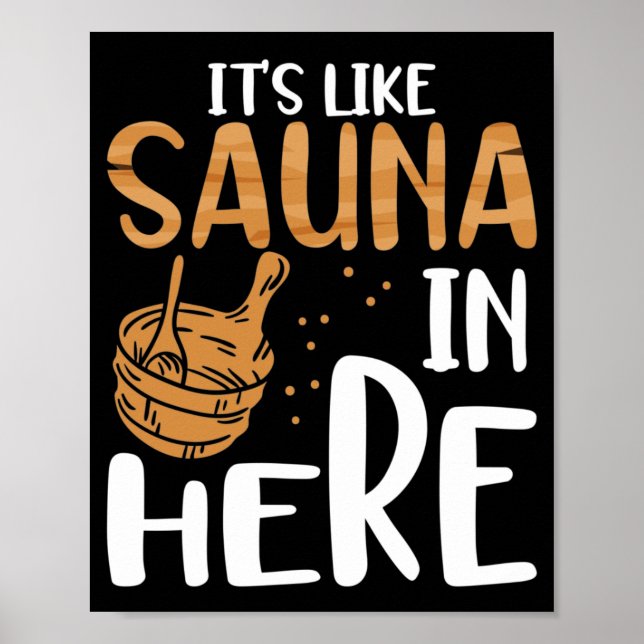 Poster C'est comme un sauna ici (Devant)