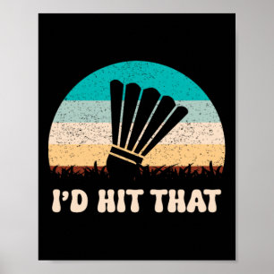 Poster C'est dans mon Dna Dminton Shuttle Racket Dminton