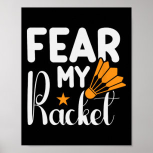 Poster C'est dans mon Dna Dminton Shuttle Racket Dminton 