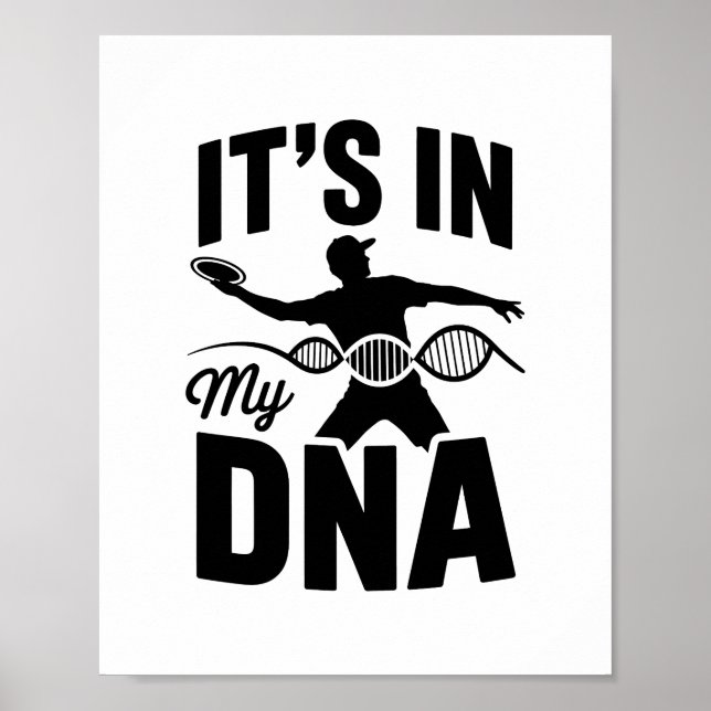 Poster C'est dans My Dna Disk Golf (Devant)