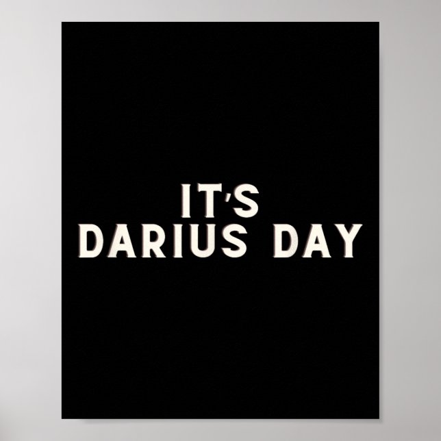 Poster C'est Darius Day Funny Meme 1 (Devant)