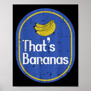 Poster C'est des Bananes Autocollant Costume de Fruit Hal