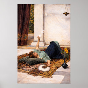 Poster C'est doux de ne rien faire de Waterhouse
