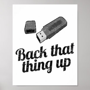 Poster C'Est Drôle De Retourner Cette Chose Vers L'Ordina