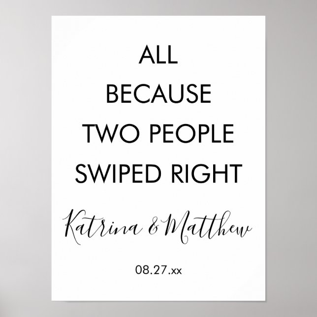 Poster C'Est Drôle Parce Que Deux Personnes Ont Balayé Le (Devant)