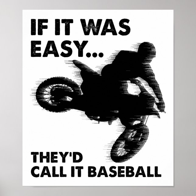 Poster C'est facile, Baseball drôle d'affiche (Devant)