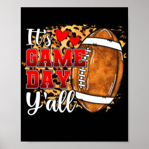 Poster C'est Jeu Jour Y'all Football Jour Vibes