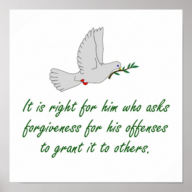 Poster C'Est Juste Pour Celui Qui Demande Le Pardon - Par (Devant)