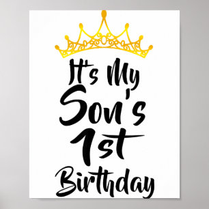Poster C'est la couronne du 1er anniversaire de mon fils