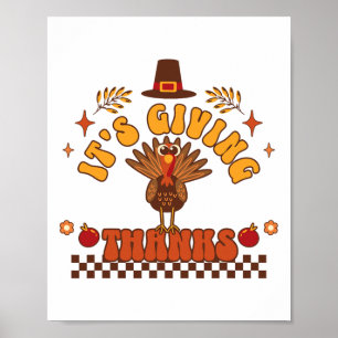 Poster C'est la dinde de Thanksgiving de remerciement 1