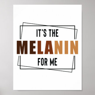 Poster C'est La Mélanine Pour Moi Fierté Mois De L'Histoi
