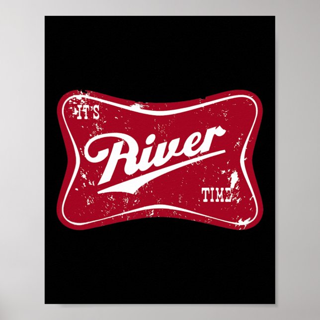 Poster C'est la période drôle de pêche de rivière  (Devant)
