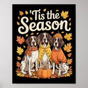 Poster C'Est La Saison Allemand Rondes Inter Fall Pumpk