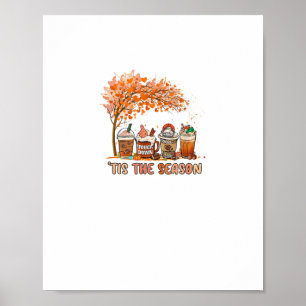Poster C'Est La Saison Automne Touchdown Spice Coffee Sea