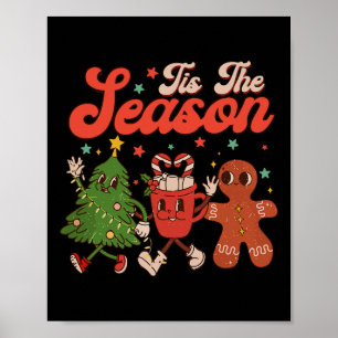 Poster C'est la saison Biscuit pain d'épice en forme de s