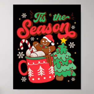Poster C'Est La Saison Chaud Cacao Gingerpain Cookie Chri
