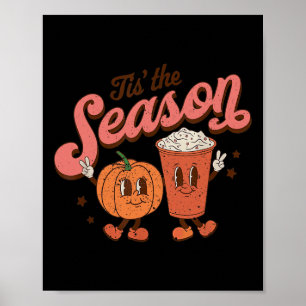 Poster C'Est La Saison Citrouille Épice Automne Hallowee