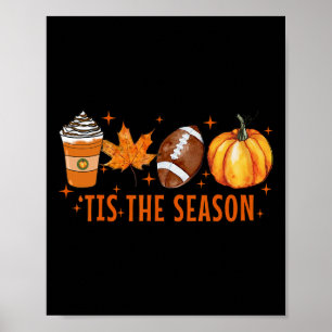 Poster C'Est La Saison Citrouille Spice Latte Halloween A