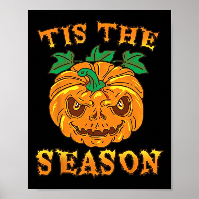 Poster C'est la saison de l'automne Éffrayant Halloween e (Devant)