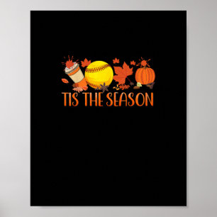 Poster C'est la saison Latte Saveur de Citrouille Hallowe