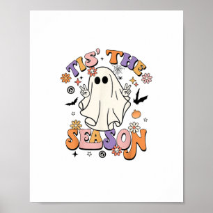 Poster C'Est La Saison Retro Halloween Party Funny Minima