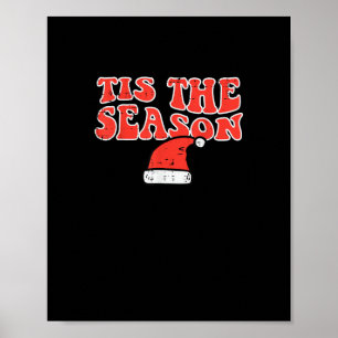 Poster C'est la saison squelette citrouille Halloween