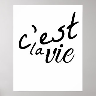 Poster C'est La Vie