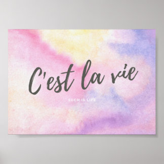 Poster CEST LA VIE French Telle est la vie