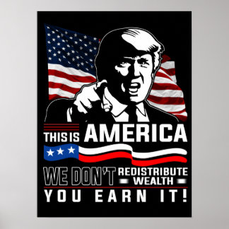 Poster C'est l'Amérique que nous ne redistribuons pas vou