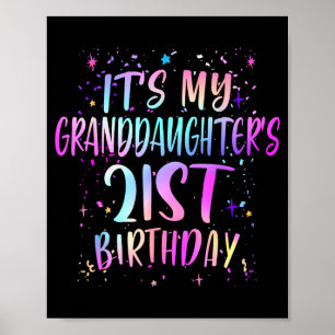 Poster C'est l'anniversaire des 21 ans de ma petite-fille