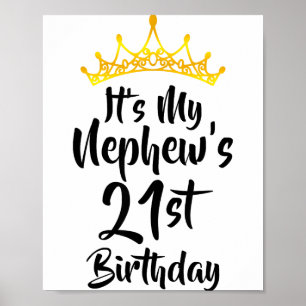 Poster C'est l'anniversaire des 21 ans de mon neveu Couro