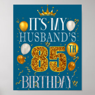 Poster C'est l'anniversaire des 85 ans de mon mari Illust