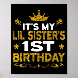 Poster C'est le 1er anniversaire de ma petite soeur Joyeu