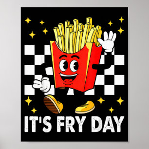 Poster C'est le jour des frites - Nourriture rapide de fr