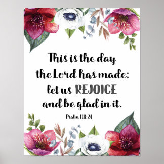 Poster C'est le jour où le Seigneur avait fait des fleurs