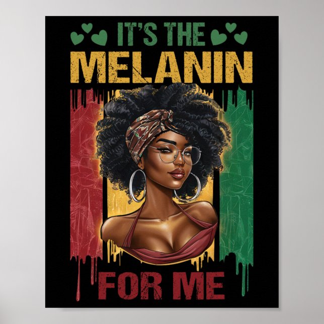 Poster C'est le Melanin Bhm African American Black Histor (Devant)