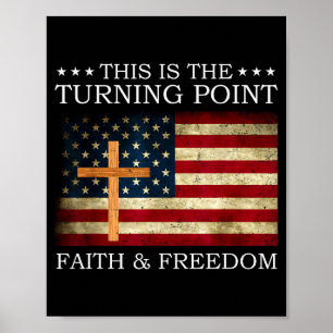 Poster C'est le tournant Foi chrétienne patriotique