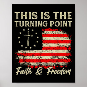 Poster C'est le tournant Foi chrétienne patriotique