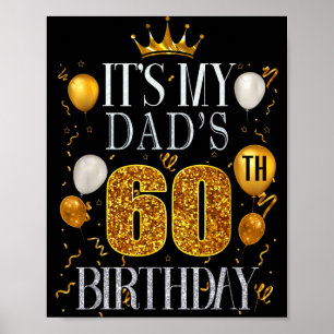 Poster C'est les 60 ans de mon père Joyeux Anniversaire 6