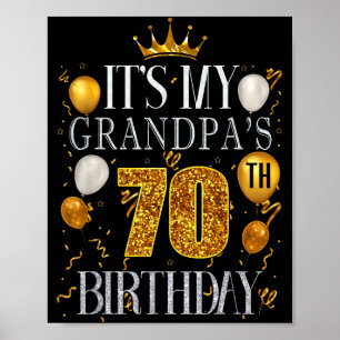 Poster C'est les 70 ans de mon grand-père Joyeux Annivers