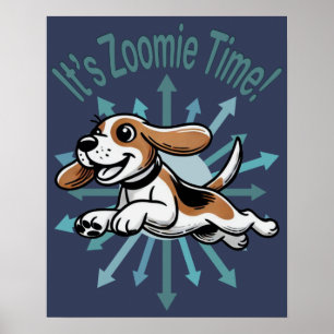 Poster C'est l'heure de Zoomie Beagle